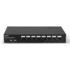 Lindy 8 pieslēgvietu DisplayPort 1.2, USB 2.0 un audio KVM slēdzis, 3840 x 2160 pikseļi, 4K Ultra HD, statīva montāža, 1U, melns