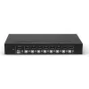 Lindy 8 pieslēgvietu DisplayPort 1.2, USB 2.0 un audio KVM slēdzis, 3840 x 2160 pikseļi, 4K Ultra HD, statīva montāža, 1U, melns