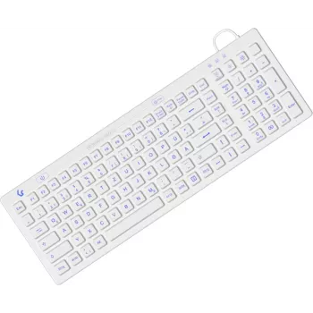 KeySonic KSK-6031INEL-Wh (DE) tastatūra Industriāla USB QWERTZ Vācu Balta