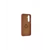 Ādas vāciņš dbramante1928 Roskilde Samsung Galaxy S24, iedeguma krāsa, 6,2 collu displejam