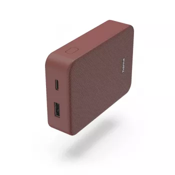 Hama Colour 10 Power Pack, 10000 mAh, 2 izejas: USB-C, USB-A, sarkans
