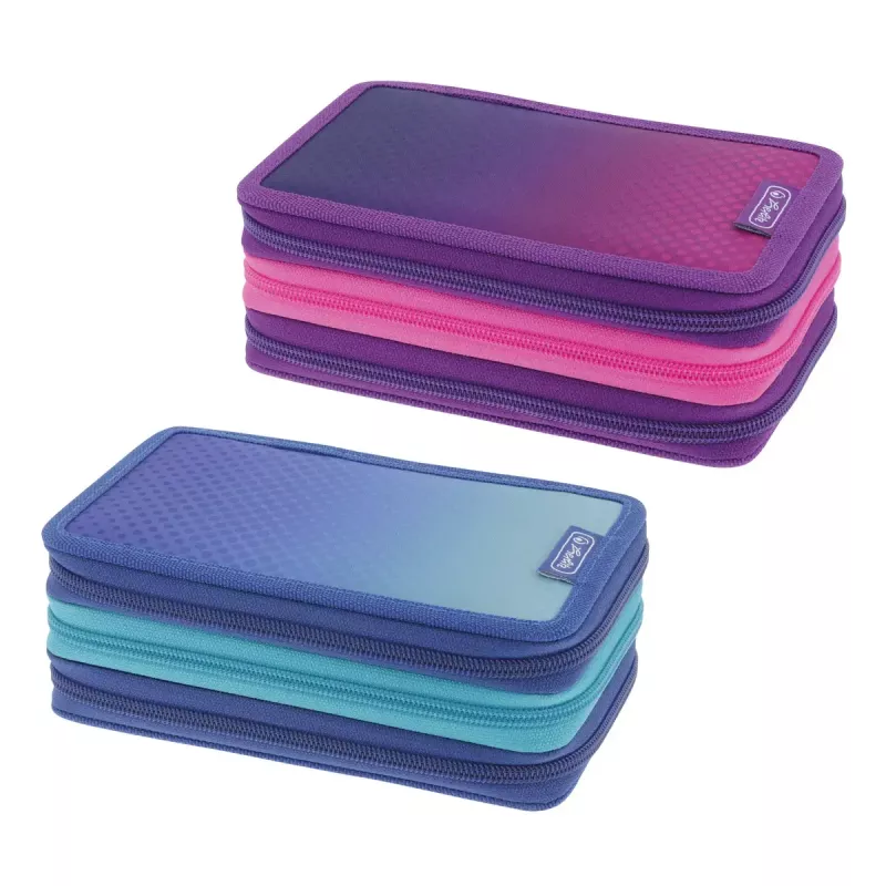 Herlitz TriCase Dip Dye 31 gab. Zils Tirkīzzils Poliesters 190x115x70 mm