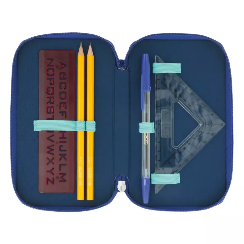 Herlitz TriCase Dip Dye 31 gab. Zils Tirkīzzils Poliesters 190x115x70 mm