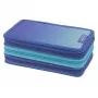 Herlitz TriCase Dip Dye 31 gab. Zils Tirkīzzils Poliesters 190x115x70 mm