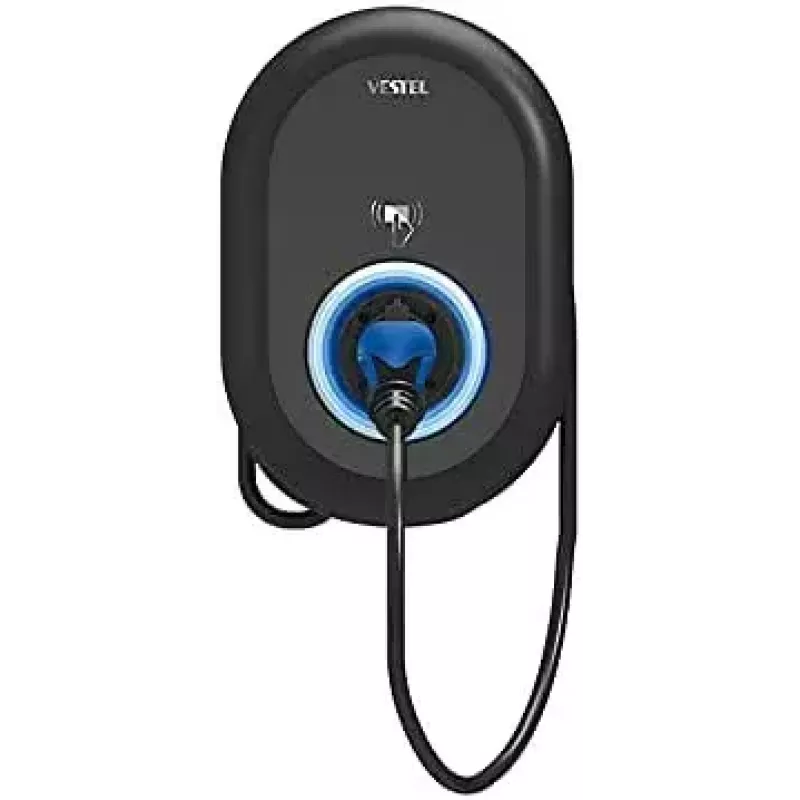 Wallbox Vestel EVC04-AC11SWA-T2P7 viedais elektroauto lādētājs 11 kW ar 7 m kabeli