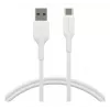 dbramante1928 re-charge - Kabelis 1m USB-A uz USB-C - W, 1 m, USB A, USB C, USB 2.0, 0,48 Gbit/s, Balts