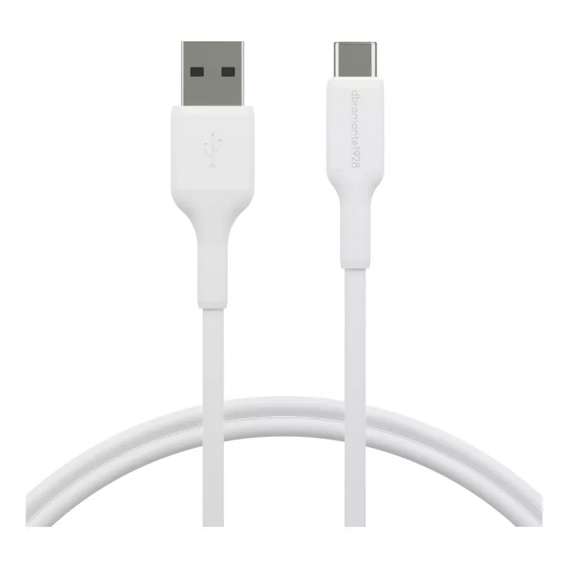 dbramante1928 re-charge - Kabelis 1m USB-A uz USB-C - W, 1 m, USB A, USB C, USB 2.0, 0,48 Gbit/s, Balts