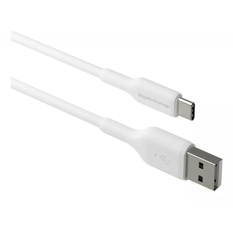 dbramante1928 re-charge - Kabelis 1m USB-A uz USB-C - W, 1 m, USB A, USB C, USB 2.0, 0,48 Gbit/s, Balts