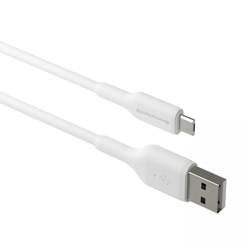 dbramante1928 re-charge - Kabelis 1m USB-A - Micro USB - W, 1 m, USB A, Micro-USB A, USB 2.0, 0,48 Gbit/s, Balts