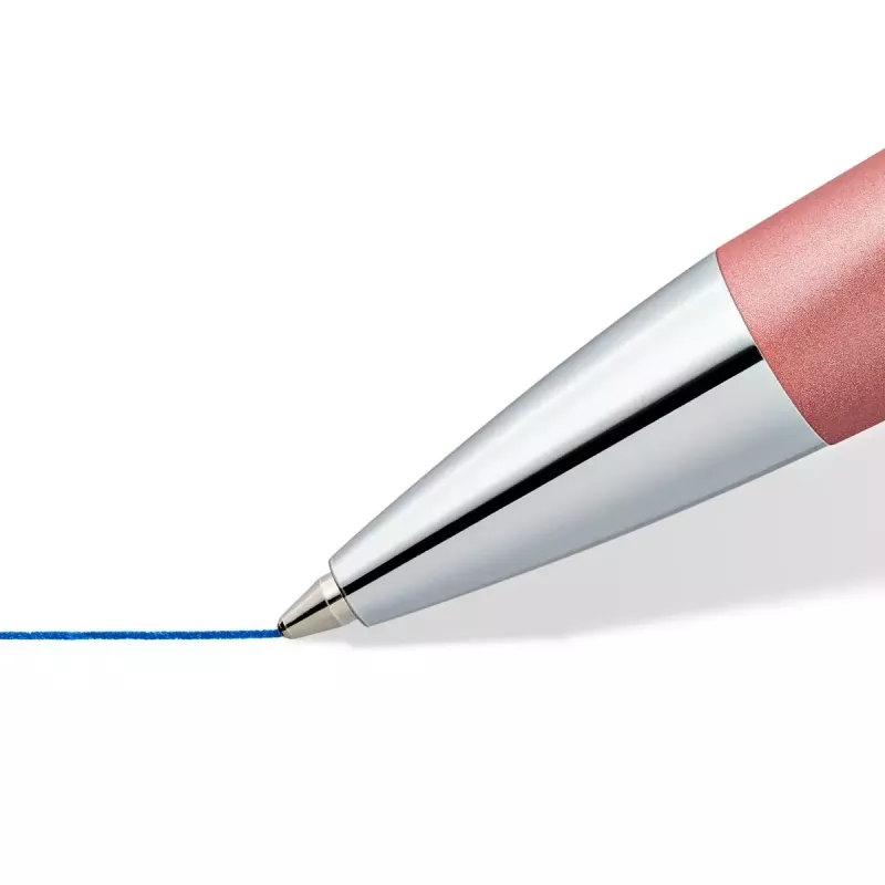Klipsšu ievelkamā lodīšu pildspalva Staedtler 444 Zila