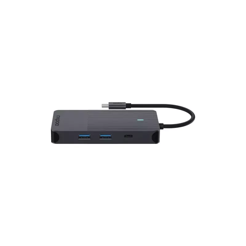Rapoo UCM-2005 interfeisa kartes/adapteris 3,5 mm DisplayPort HDMI RJ-45 USB 3.2 Gen 1 USB Type-C