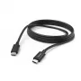 Hama lādēšanas kabelis, USB-C - USB-C, 3 m, melns, 3 m, USB C, USB C, USB 2.0, 0,48 Gbit/s, Melns