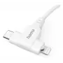 Hama 00201722 USB kabelis USB 2.0 1,5 m USB C USB C/Lightning Balts