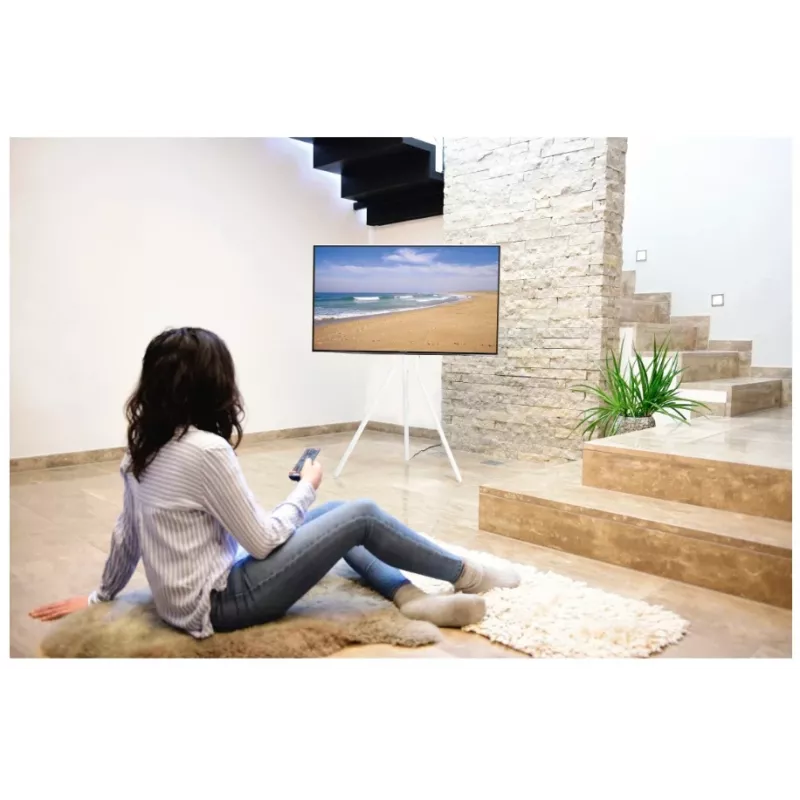 Hama 00220871 TV stiprinājums/statīvs 190,5 cm (75 collas) Balts