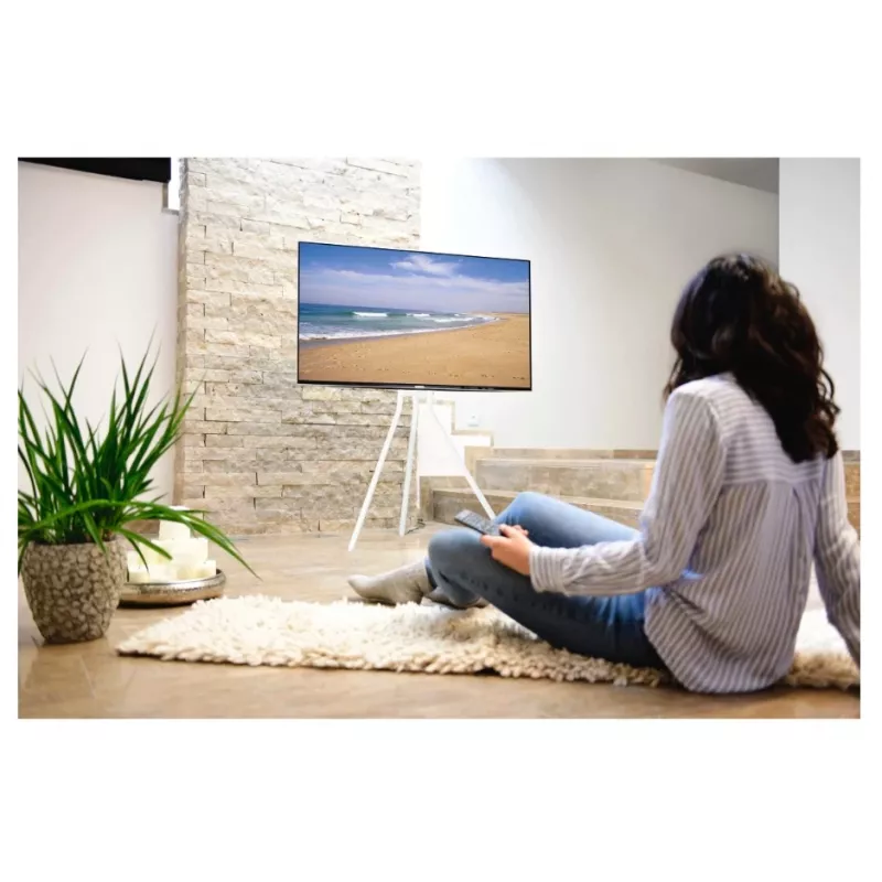 Hama 00220871 TV stiprinājums/statīvs 190,5 cm (75 collas) Balts