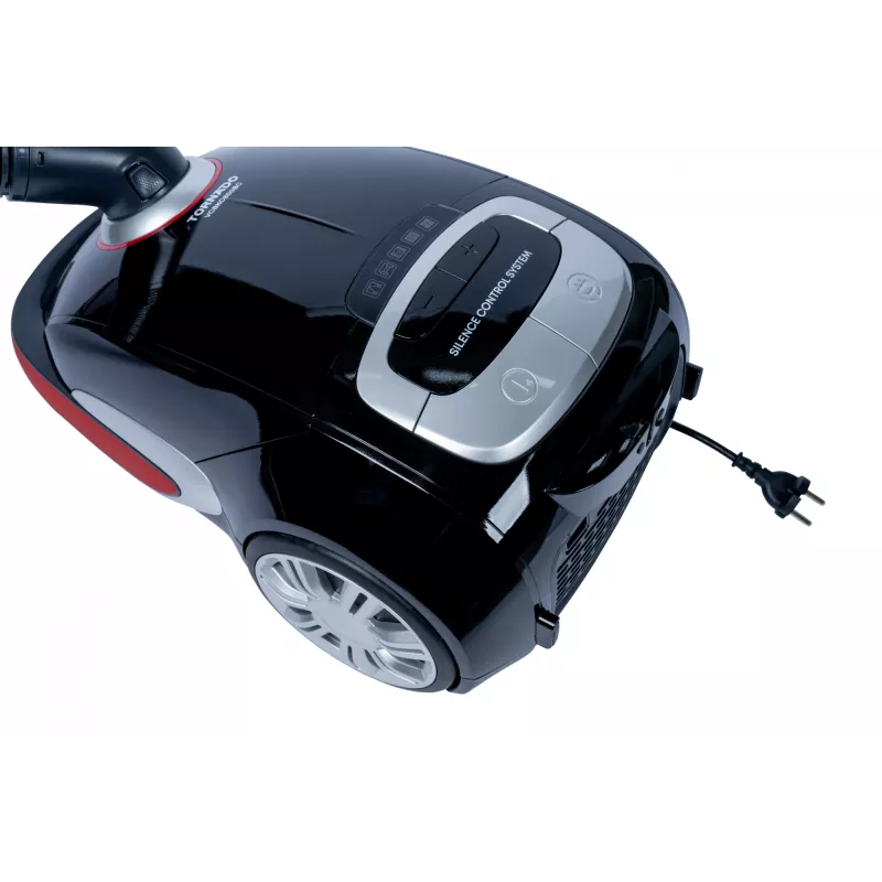 TORNADO VCBKC800BCL 800 W putekļsūcējs ar maisiņu, cilindrisks, 8 m kabelis