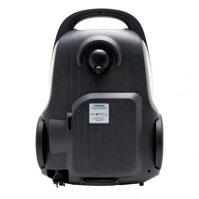 TORNADO VCBKC800BCL 800 W putekļsūcējs ar maisiņu, cilindrisks, 8 m kabelis