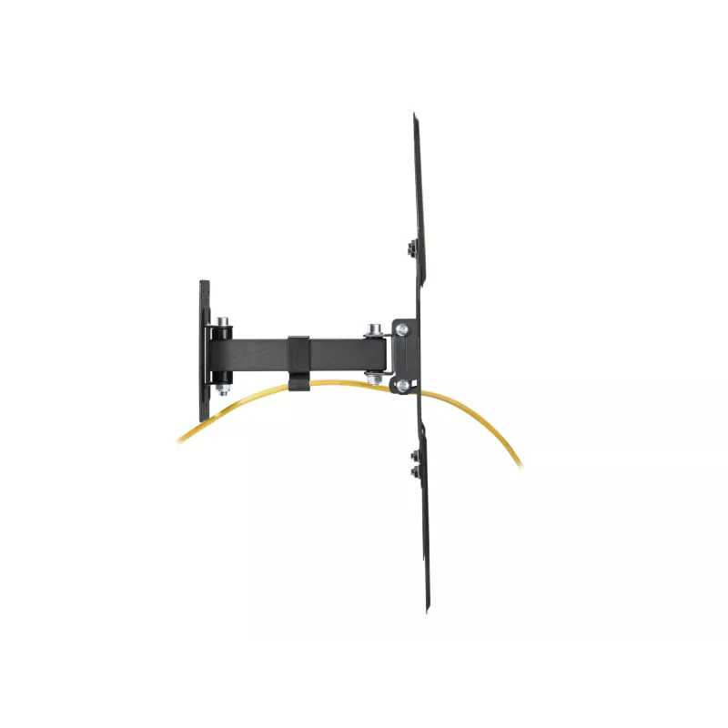 Equip 23 collu-55 collu pilnas kustības TV sienas stiprinājuma kronšteins, 100 x 100 mm, 400 x 400 mm, -8 - 5°, -90 - 90°, nerūsējošais tērauds, melns