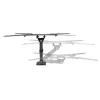 Equip 23 collu-55 collu pilnas kustības TV sienas stiprinājuma kronšteins, 100 x 100 mm, 400 x 400 mm, -8 - 5°, -90 - 90°, nerūsējošais tērauds, melns