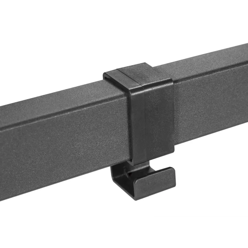 Equip 23 collu-55 collu pilnas kustības TV sienas stiprinājuma kronšteins, 100 x 100 mm, 400 x 400 mm, -8 - 5°, -90 - 90°, nerūsējošais tērauds, melns
