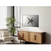 Equip 23 collu-55 collu pilnas kustības TV sienas stiprinājuma kronšteins, 100 x 100 mm, 400 x 400 mm, -8 - 5°, -90 - 90°, nerūsējošais tērauds, melns