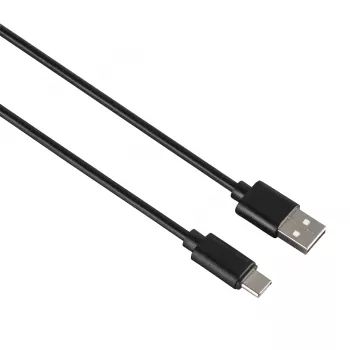 USB kabelis Hama 00200907 USB 2.0 0,9 m USB C USB A melns