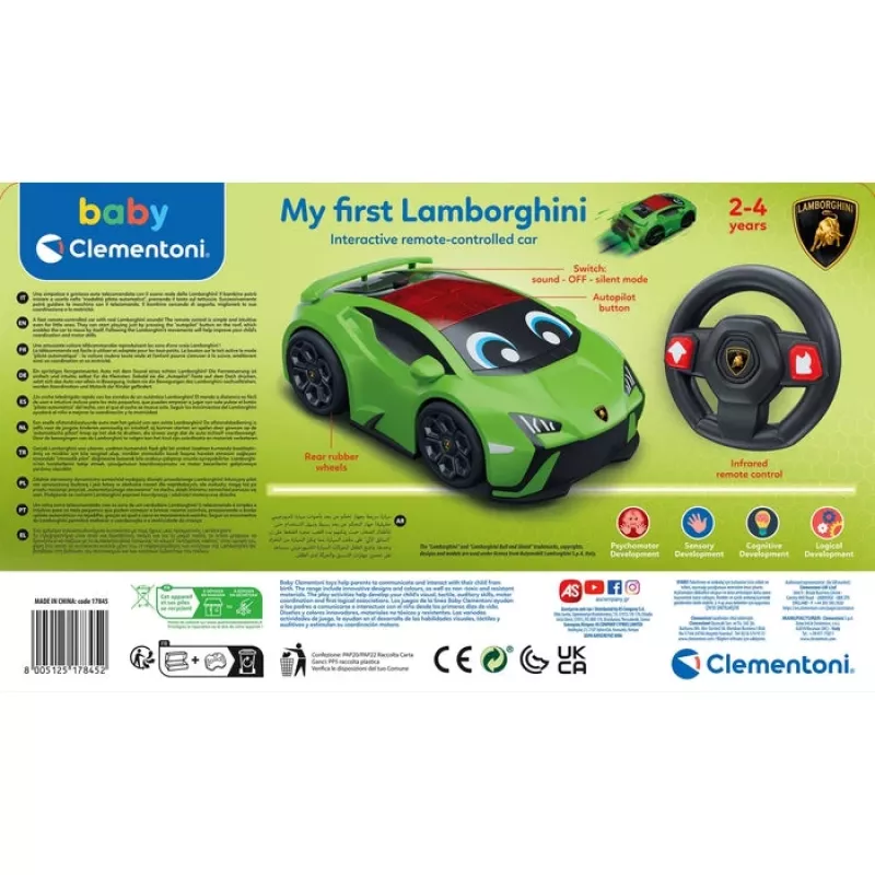 Baby My First Lamborghini, Automašīna, 2 gadi Baby My First Lamborghini. Tips: Automašīna, Ieteicamais vecums (min): 2 gadi, Ar skaņu