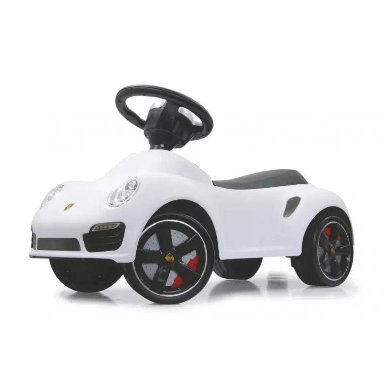 Miniamašīna Jamara Porsche 911 stumjamā veida balta 460209