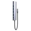 Manhattan USB-C dokstacija/rumbulis, pieslēgvietas (x6): Ethernet, HDMI, USB-A (x3) un USB-C, ar jaudas piegādi (PD) 100 W - nepieciešams ārējs USB-C lādētājs (nav iekļauts). Barošana caur USB (ārējs barošanas avots nav nepieciešams), kad PD netiek izmantots