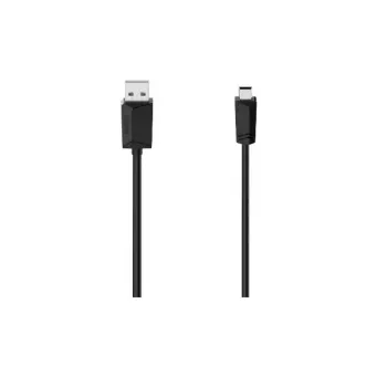 Hama 00074260 USB kabelis USB 2.0 1,5 m USB A Mini-USB B Melns