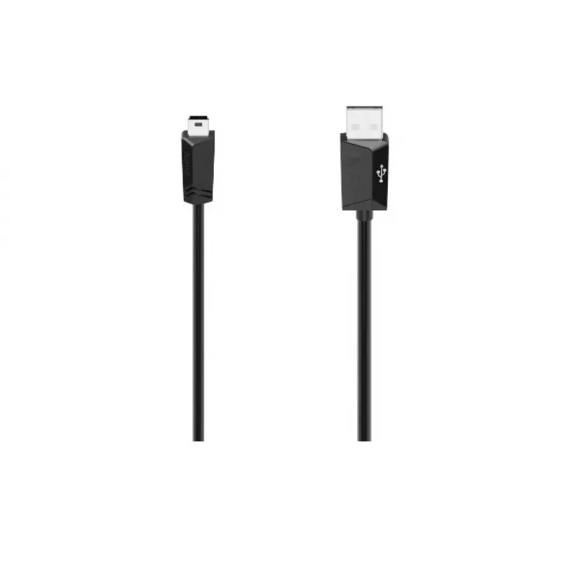 Hama 00074260 USB kabelis USB 2.0 1,5 m USB A Mini-USB B Melns