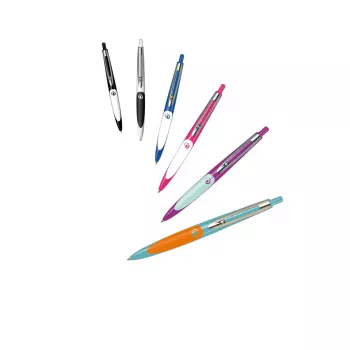 Uzspraužama izvelkama lodīšu pildspalva Herlitz my.pen Blue