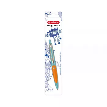 Uzspraužama izvelkama lodīšu pildspalva Herlitz my.pen Blue