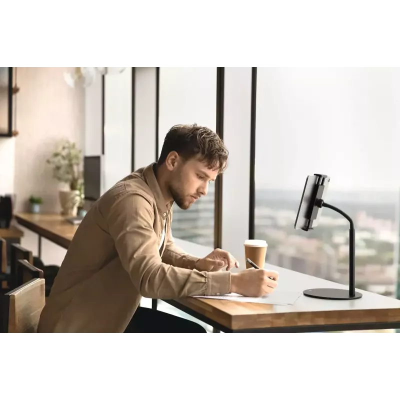 Aktīvs turētājs Durable TWIST 894101 mobilajiem tālruņiem, viedtālruņiem, planšetdatoriem un UMPC, melns