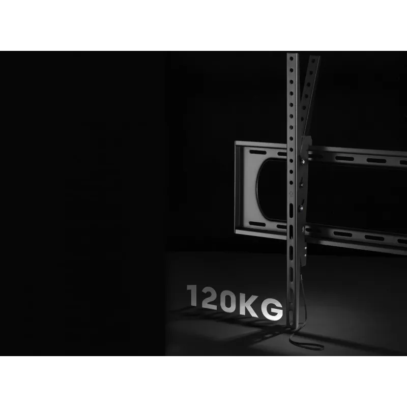 Equip 60 collu-120 collu izturīgs noliecamais TV stiprinājuma kronšteins Maksimālā svara ietilpība 120 kg Minimālais ekrāna izmērs 60 collas Maksimālais ekrāna izmērs 120 collas