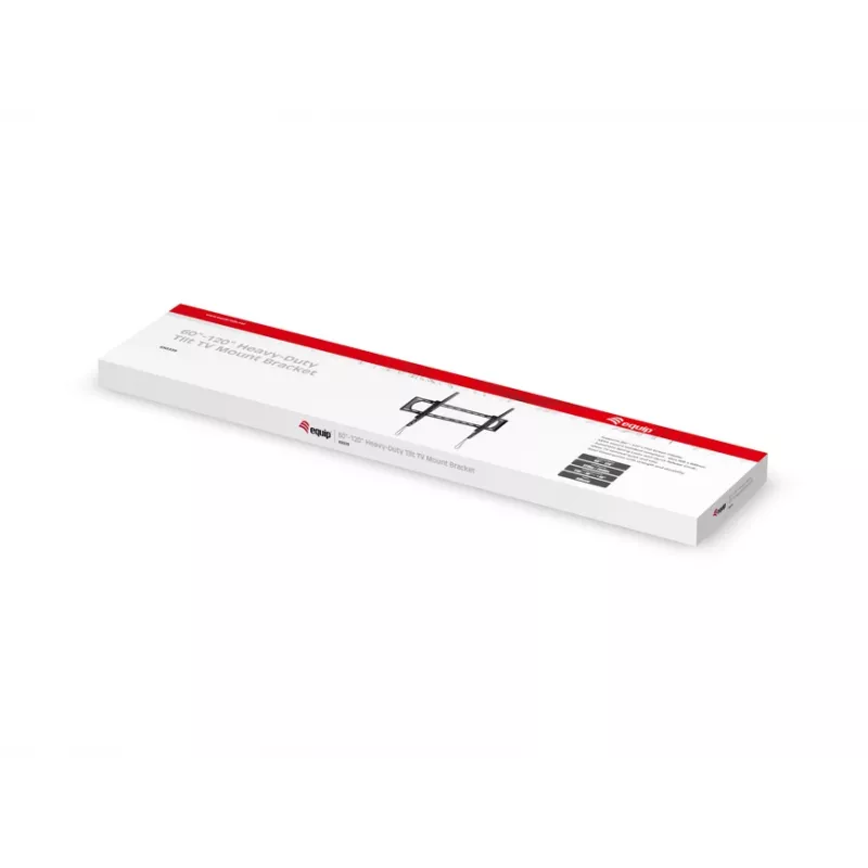 Equip 60 collu-120 collu izturīgs noliecamais TV stiprinājuma kronšteins Maksimālā svara ietilpība 120 kg Minimālais ekrāna izmērs 60 collas Maksimālais ekrāna izmērs 120 collas