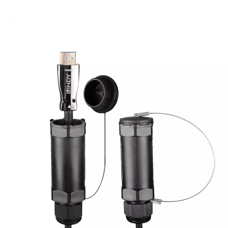 Lindy 38533 HDMI kabelis 100 m HDMI A tipa (standarta) melns