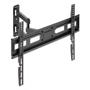Manhattan sienas stiprinājums televizoriem un monitoriem (pilna kustība), ekrāniem no 32 collām līdz 65 collām, VESA saderība: viss starp 100x100mm un 600x400mm - pārbaudiet četru montāžas atveru izmērus ekrāna aizmugurē, lai pārliecinātos, ka tas atbilst, maks. 35 kg, melns, kronšteins, mūža garantija