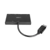 Lindy 4 Portu DisplayPort 1.2 MST centrmezgls, DisplayPort, DisplayPort, 1920 x 1080 (HD 1080), 3840 x 2160, melns, akrilnitrila-butadiēna-stirola (ABS), CE, UKCA, FCC, RoHS & REACH