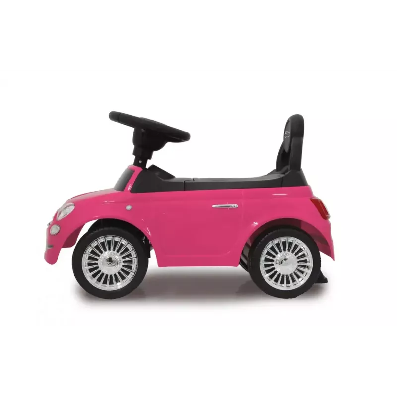 Stumjamā rotaļu automašīna Jamara Fiat 500 Push type 4 riteņi Melna Rozā
