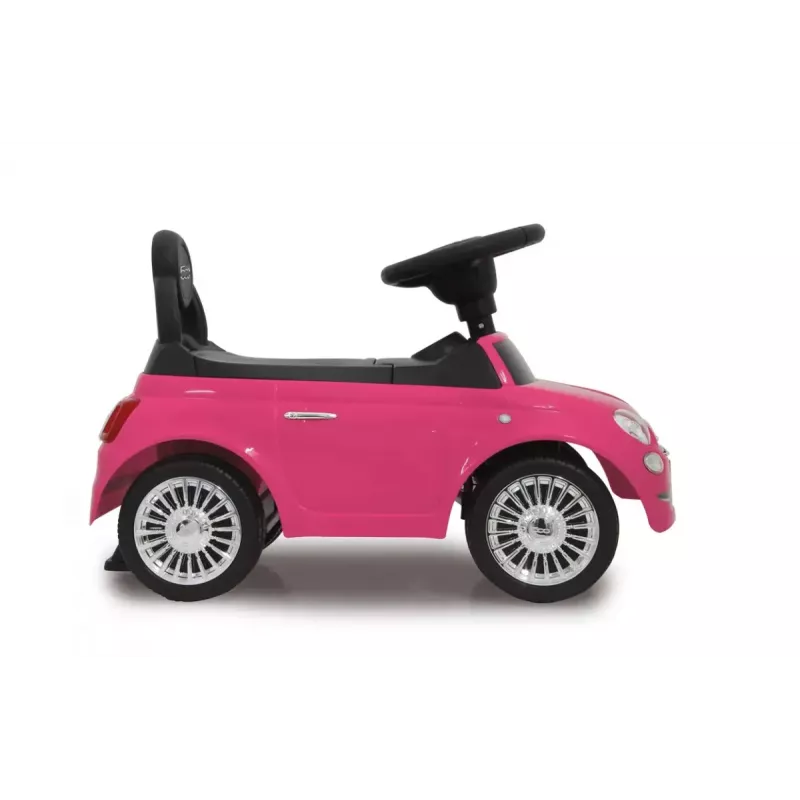 Stumjamā rotaļu automašīna Jamara Fiat 500 Push type 4 riteņi Melna Rozā