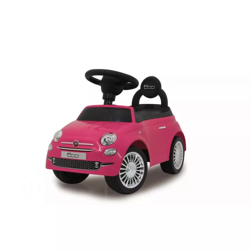 Stumjamā rotaļu automašīna Jamara Fiat 500 Push type 4 riteņi Melna Rozā