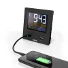 Hama Dual-USB digitālais modinātājs Melns