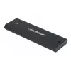 Manhattan M.2 NVMe SSD korpuss, USB-C sievišķais savienotājs, 10 Gbps (USB 3.2 Gen2 aka USB 3.1), UASP-saderīgs, SuperSpeed+ USB, alumīnijs, melns, trīs gadu garantija