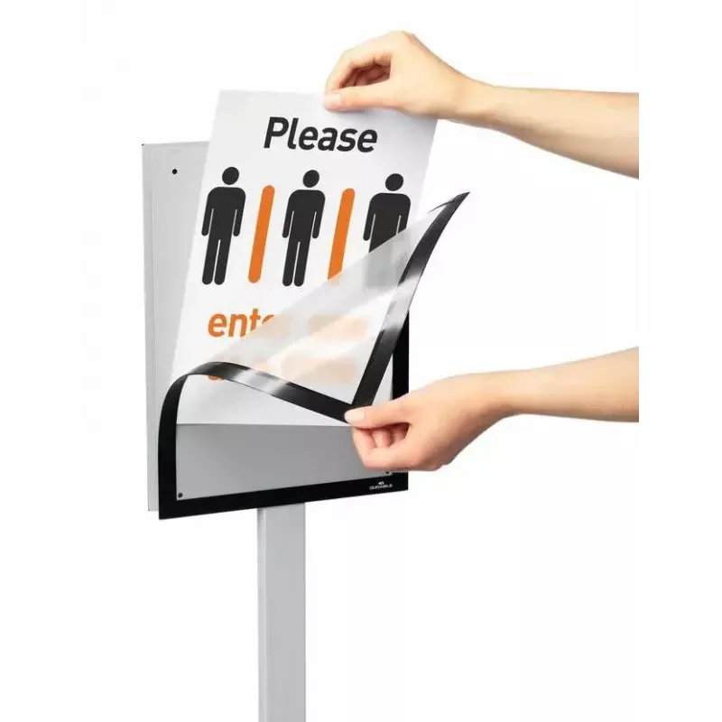Informācijas stends Durable INFO STAND BASIC A4 Metāls Plastmasa Pelēks