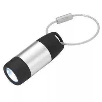 Atslēgu piekariņa lukturītis TROIKA ECO CHARGE melni pelēks LED USB