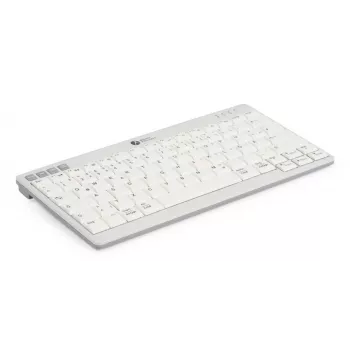 BakkerElkhuizen UltraBoard 950 V2 Wireless UK Qwerty, bez ciparu bloka (80–87 %), vadu un bezvadu, USB + Bluetooth, šķērveida taustiņu slēdzis, QWERTY, tumši pelēka, gaiši pelēka