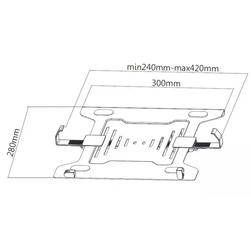 Klēpjdatora statīvs Equip Laptop Holder 10 collu–15,6 collu