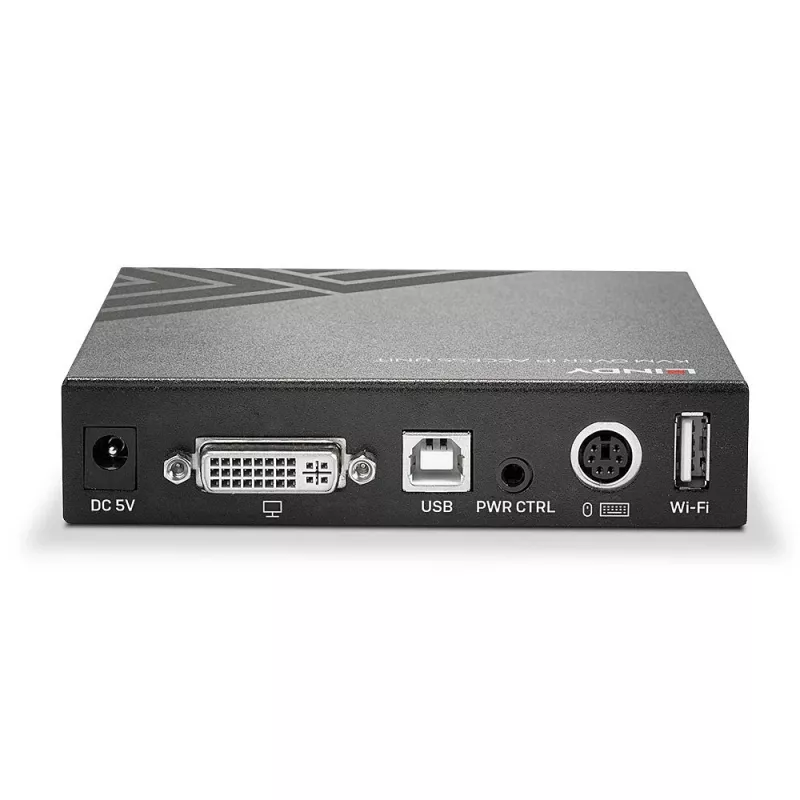Lindy KVM over IP Access DVI-I, USB un PS/2, Vadu, 1920 x 1200 pikseļi, Metāls, CE, UKCA, FCC, CP65, DVI-I, 5 V