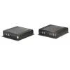 Lindy 140m Cat.6 DVI-D, USB, Audio un RS-232 KVM paplašinātājs, Raidītājs un uztvērējs, Vadu, 140 m, Cat6, 60 Hz, Melna